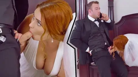 Cheating groom's pal drills bride in wedding dress