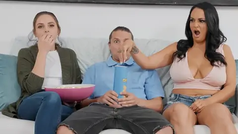 Prank on huge mammories pal while gf is observing TV